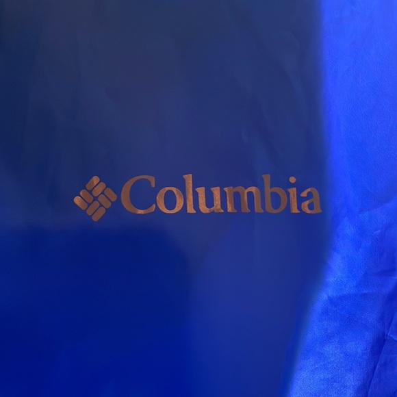 Columbia Men’s Full Zip Windbreaker with Hood in Blue/Navy - Picture 2 of 4